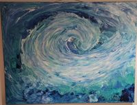 Die Welle 80x60cm &euro;420,--