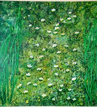 Sommerwiese 58x58cm &euro; 340,--